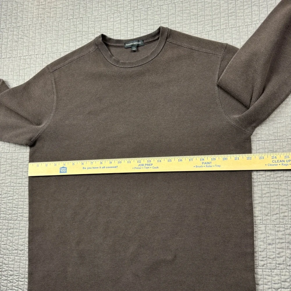 Banana Republic Waffle Knit Thermal Shirt Mens Large Brown Long Sleeve Layer